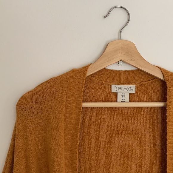 Anthropologie | Luna Moon Long Soft Yellow Cardigan - Picture 1 of 5